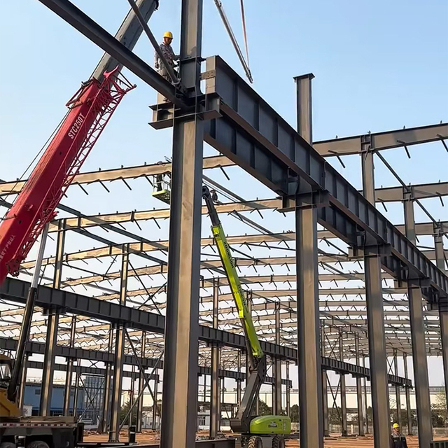 Steel Structure Frames of A Factory Building