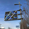 Innovative Smart LED Street Light Integrated Multifunctional Pole with CCTV Camera WiFi LED Multimedia Screen